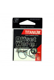 Āķi Robinson Titanium OFFSET WORM 295BN