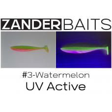 ZanderBaits silikona māneklis Zander Shaker 5’ 12,5cm #3-Watermelon UV Active