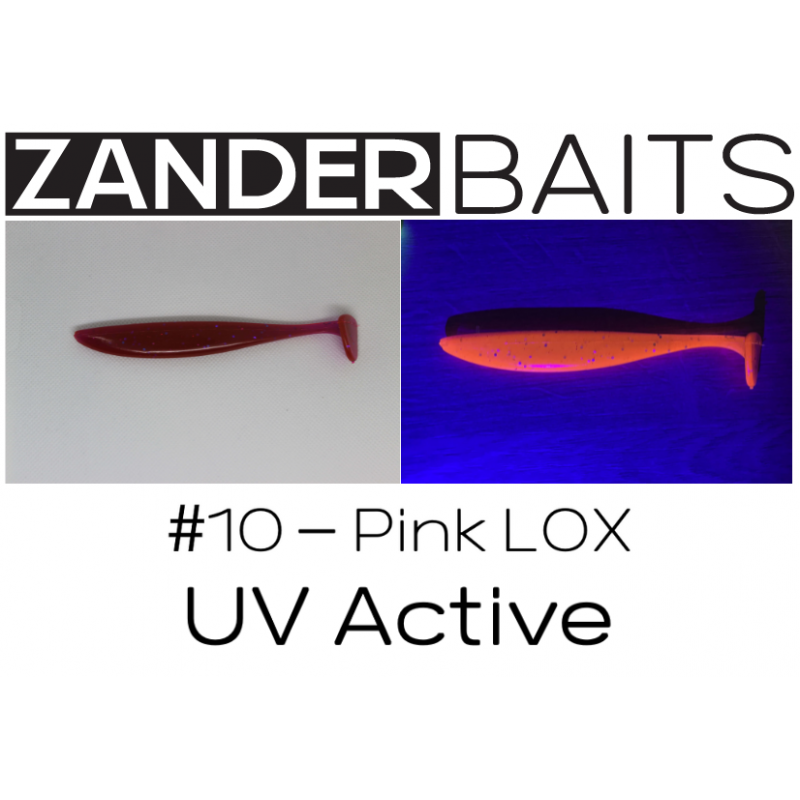 ZanderBaits silikona māneklis Zander Shaker 5’ 12,5cm #10-Pink LOX UV Active